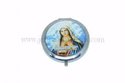 Holy Land Mirror with Mama Mary Image