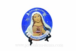 Mama Mary Polyresin Plaque
