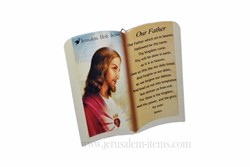 Jesus Christ Ceramic Picture with Prayer