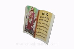God Ceramic Picture with Prayer