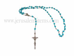 Pure Crystal Blue Rosary
