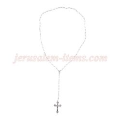 Pure Crystal Rosary White