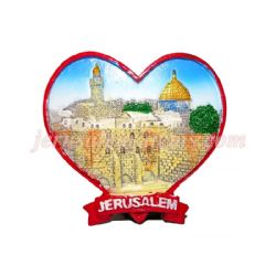 Dome of the Rock Heart Shape Magnet