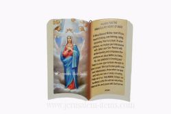Mama Mary Ceramic Picture with Prayer