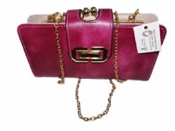 Womens Maroon Bag/wallet