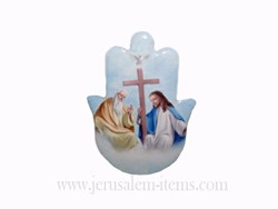 God the Father and Jesus Ceramic Magnet
