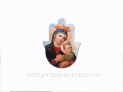 Mama Mary and Baby Jesus Ceramic Magnet