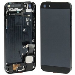 גב אחורי עם כל החלקים הפנימיים באייפון 5 שחור