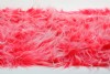 FAUX FUR FABRIC LONG PILE RED&WHITE COLOR