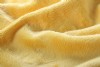 SOFT TUCH FAUX FUR FABRIC  YELLOW  COLOR