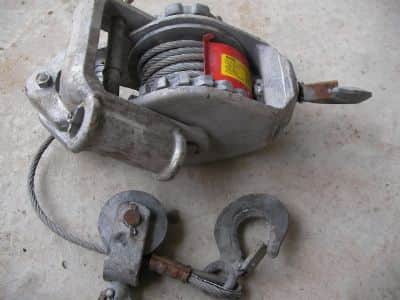 כננת  מתיחה   lug - all  winch