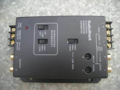 radioshack  subwoofer  crossover
