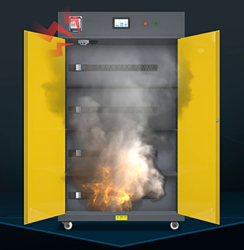 ארון אחסון וטעינה סוללות ליתיום 45 גלון מדגם JK45LIT