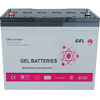 מצבר ג'ל פריקה עמוקה 12V 70AH7