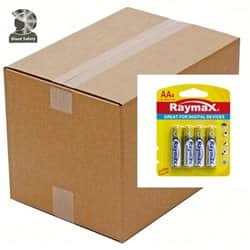 סוללות AA אלקליין 4 סוללות Extra Long Life Raymax מארז 480 י"ח