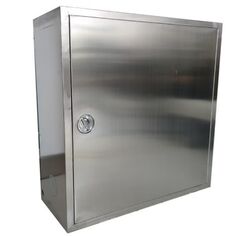 ארון כיבוי אש נירוסטה 80X80