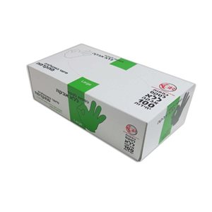 כפפות לטקס ללא אבקה מידה לארג' 100 יח'