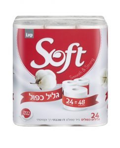 נייר טואלט ‏‏סנו סופט 24 גלילים כפולים