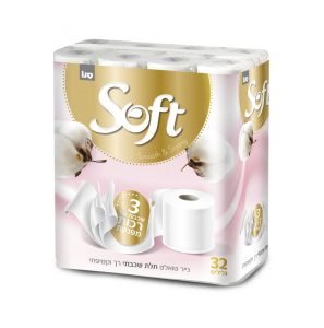 סנו סופט נייר טואלט תלת שכבתי 32 גלילים