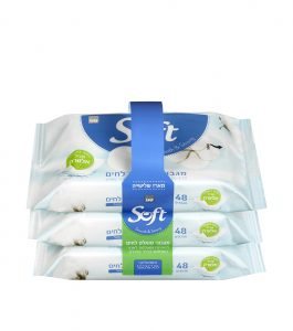 סנו סופט שלישיית מגבוני טואלט לחים