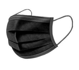 מארז 50 יח' מסכות פנים חד- פעמיות בצבע שחור- סנו