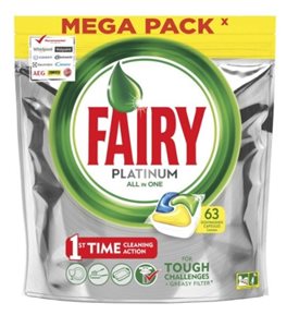 פיירי פלטיניום 63 קפסולות למדיח