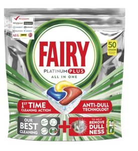 פיירי פלטיניום פלוס 50 קפסולות למדיח