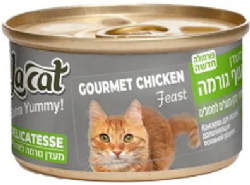 מעדן לחתול לה קט דליקטס עוף גורמה 85 גרם