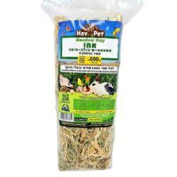 Hay pet alfalfa אחו אספסת + שיבולת + חיטה למכרסמים ובעלי כנף 600 גרם
