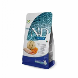 N&D נטורל דלישס אושן לגורים דג קוד שרימפס, דלעת ומלון ללא דגנים 5 ק"ג