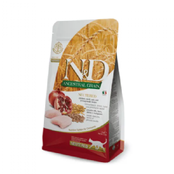N&D נטורל דלישס חתול מסורס עוף ורימון 5 ק"ג
