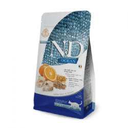 N&D נטורל דלישס לחתול בוגר דג ותפוז אושן 1.5 ק''ג