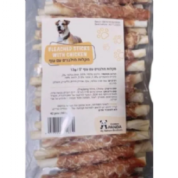 מקלות מולבנים עם עוף לכלבים 500 גרם
