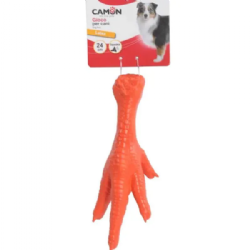 צעצוע לעיסה לאטקס רגל עוף עם צפצפה - Camon