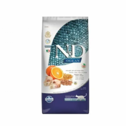 N&D חתול אושן דג קוד שיבולת שועל ותפוז 5 ק"ג