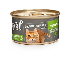 מעדן לחתול לה קט דליקטס עוף גורמה 85 גרם