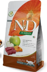 N&D חתול בוגר צבי דלעת ותפוח 1.5 ק"ג