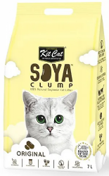 Kit Cat קיט קט חול מתגבש 7 ליטר לחתולים על בסיס סויה בניחוח טבעי (אוריג'ינל)