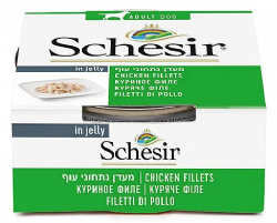 מעדן לכלב שזיר schesir פילה עוף 150 גרם