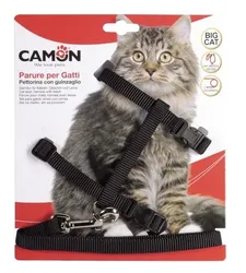 ריתמה ורצועה שחור לחתולים קמון | CAMON