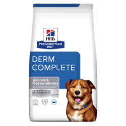 הילס דרם קומפליט hills prescription diet Derm Complete לכלב בוגר ומבוגר 12 קג הילס פרסקריפשן דיאט