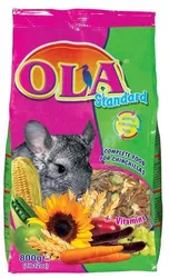 אולה מזון מלא לצ'ינצ'ילות 800 גרם Ola