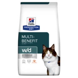 w/d | Hill's Prescription Diet מולטי בנפיט לחתול, 3 ק"ג (עם עוף)