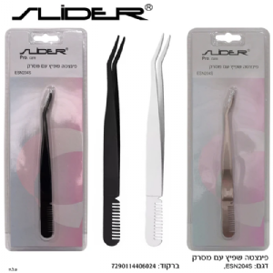 פינצטה עקומה עם מסרק