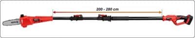 מסור שרשרת טלסקופי 18V כולל סוללה YATO 2AH יאטו