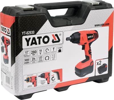 מפתח רטיטה נטען 1/2 18v כולל 2 סוללות YATO 3AH יאטו