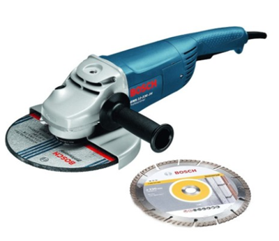 משחזת זוית "9 דגם GWS 22-230 JH עם דיסק חיתוך יהלום Bosch בוש