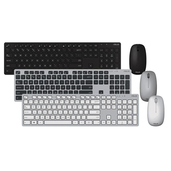 מקלדת או עכבר ASUS ASUS W5000 Wireless Keyboard and Mouse Set | W5000 KEYBOARD+MOUSE/BK/IL