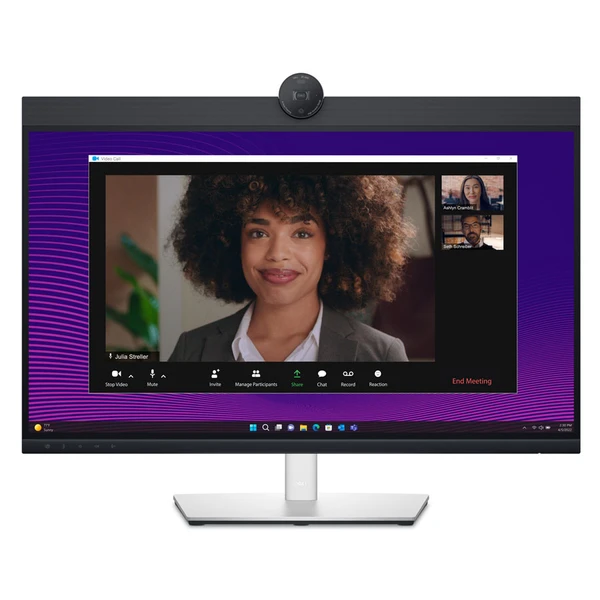 מסך ועידות וידאו Dell P2724DEB בגודל 27 אינץ׳ QHD עם מצלמת 2K, USB-C 90W ורשת | DLMOP2724DEB