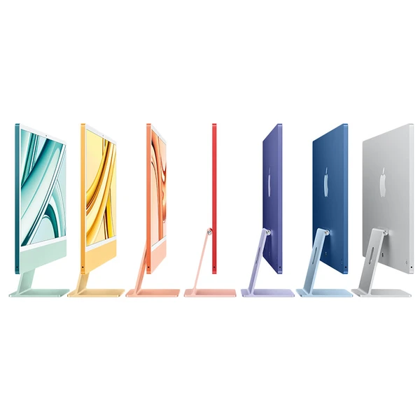מחשב All‑in‑One Apple 24-inch iMac with Retina 4.5K display: Apple M3 chip with 8‑core CPU and 10‑core GPU,8GB, 256GB | MQRJ3HB/A